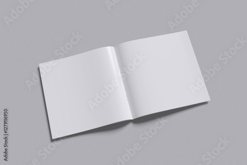 Square Brochure with grey background color for mockup