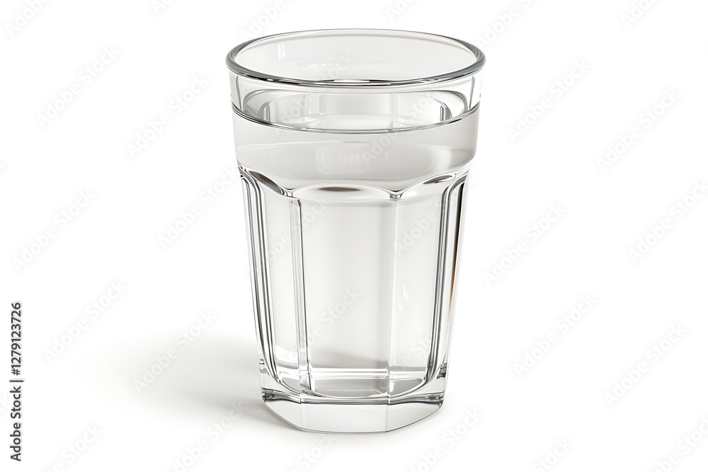 Glass of water isolated on a white background Glass of water isolated on a white background