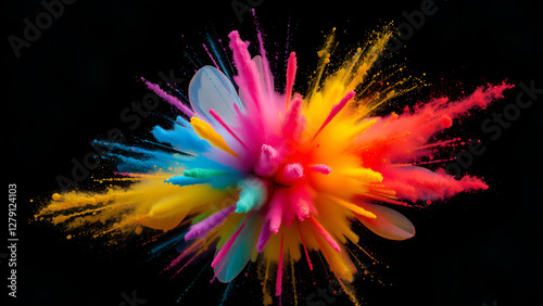 abstract fractal background, abstract colorful background