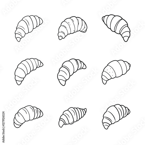 vector illustration of croissant