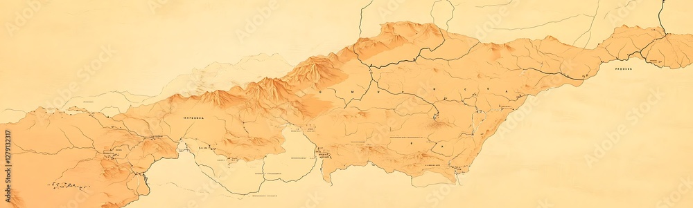 Fototapeta premium Modern minimalist vector map design of Mongolia, suitable for various graphic and commercial applications.