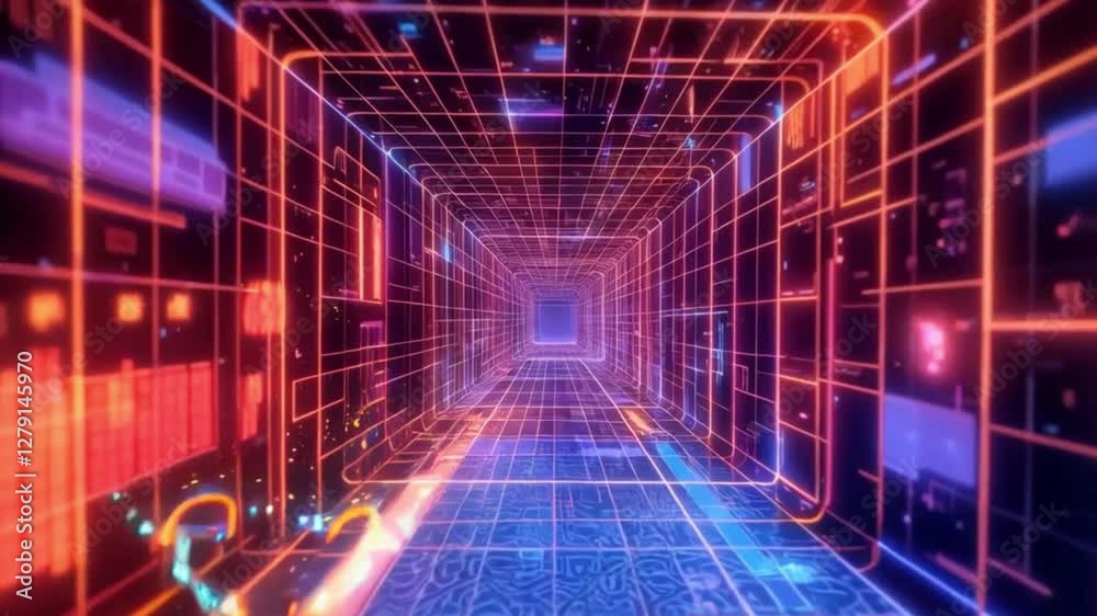 Pulsating geometric grids with vibrant colors, sci-fi design, dynamic animation, 8K seamless loop.
Pulsating geometric grids with vibrant colors, sci-fi design, dynamic animation, 8K seamless loop.