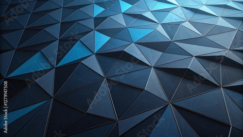 Dark Abstract Low Poly Background