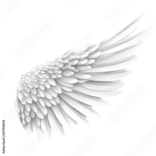 angel wings isolated On White Background