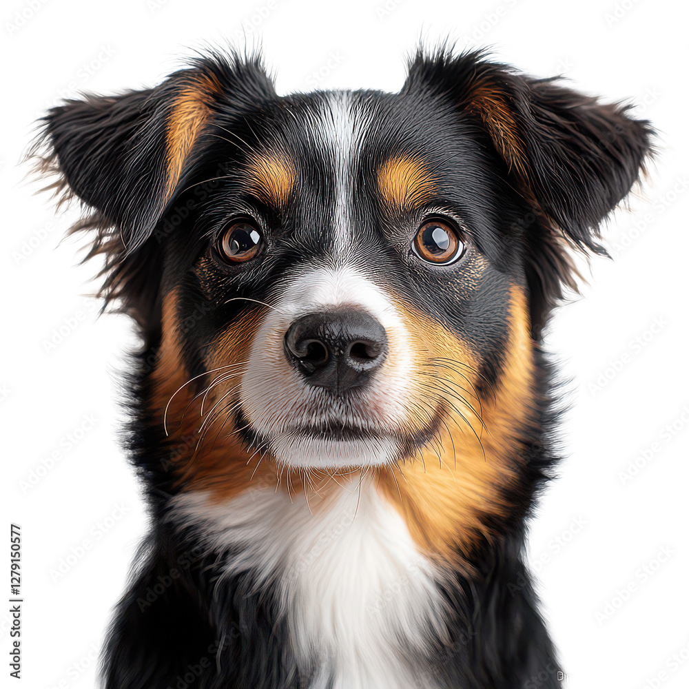 Beautiful Border Collie Mix Breed Dog isolated on transparent background Beautiful Border Collie Mix Breed Dog isolated on transparent background