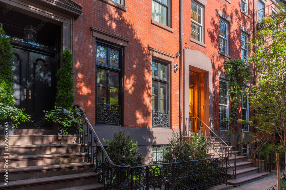 Φωτογραφία Picturesque houses in famous Greenwich Village in Manhttan