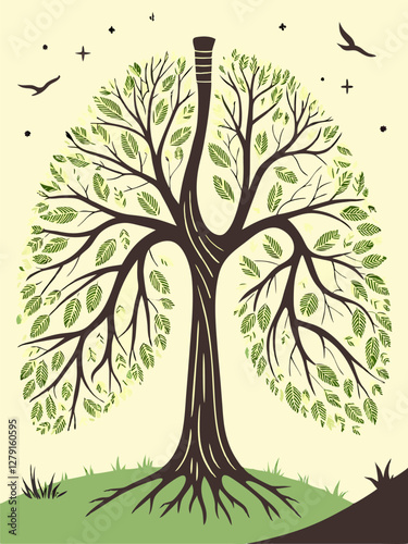 Green Energy: Lungs as a Source of Life Force through Natural Symbolism
