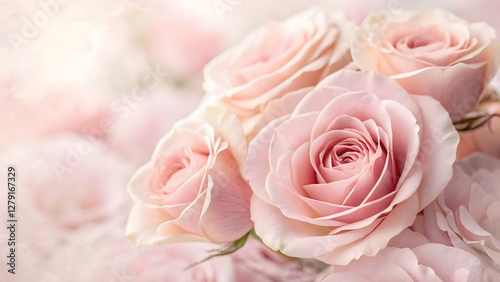 pink roses on a pink background 4k background 