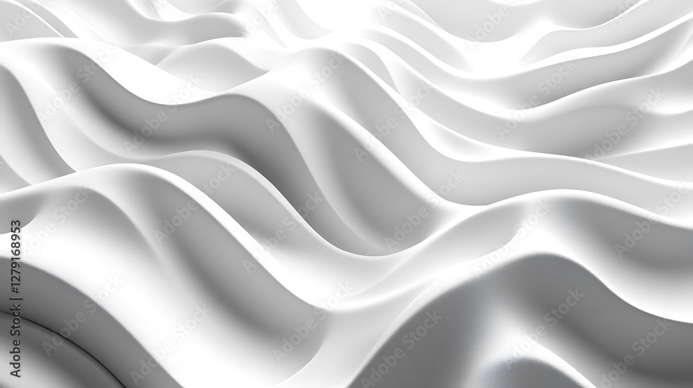 Fototapeta premium White wave abstract background