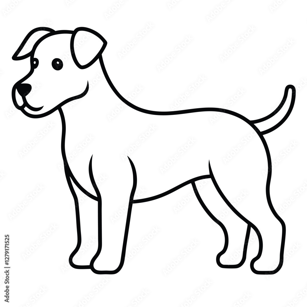 vector illustration of a dog vector illustration of a dog