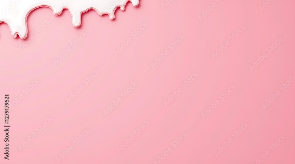 Abstract Dripping Paint Design – Two-Tone Pink with Fluid, Melting Effect for a Playful, Modern Look Abstract Dripping Paint Design – Two-Tone Pink with Fluid, Melting Effect for a Playful, Modern Look
