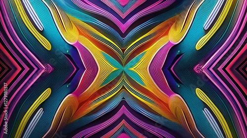 Firefly A whimsical abstract vector background with cartoonish oversized shapes, sharp contrasts