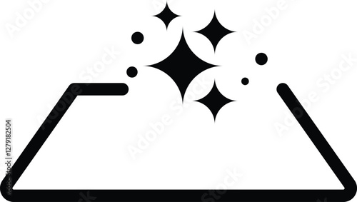 Easy Clean icon. isolated on white background. flat design. vector for any purposes
