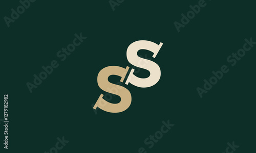 SS Plumbing Minimalistic monogram logo design