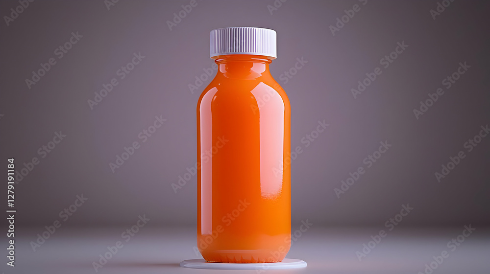 Orange juice bottle studio shot; product packaging Orange juice bottle studio shot; product packaging