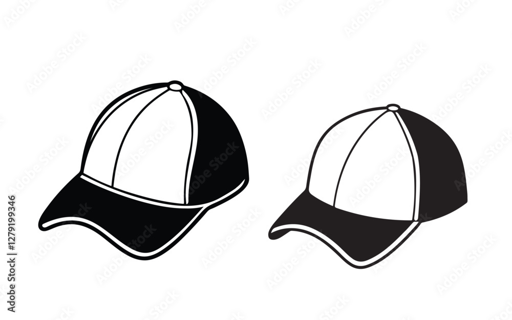vector illustration of baseball cap vector illustration of baseball cap
