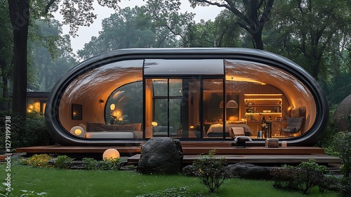 Small home encased in a clear dome symbolizing safety and preservation