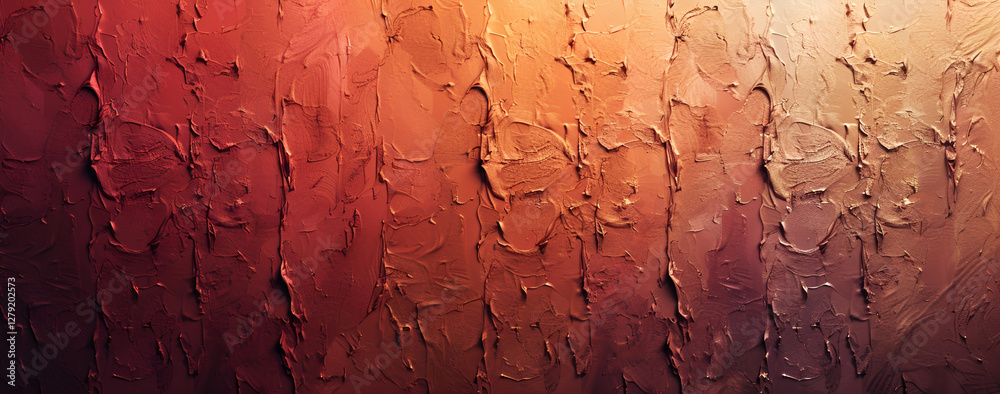 Obraz premium Tekstura ściany z gradientem ciepłych barw.