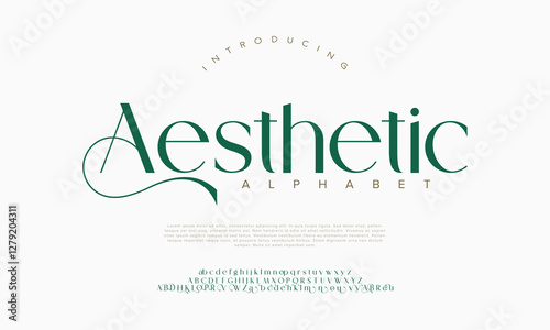 Classy elegant font, vintage type or luxury premium typeface, vector English royal alphabet. Classic typography in modern or old art deco style, serif letters for modern or retro poster font
