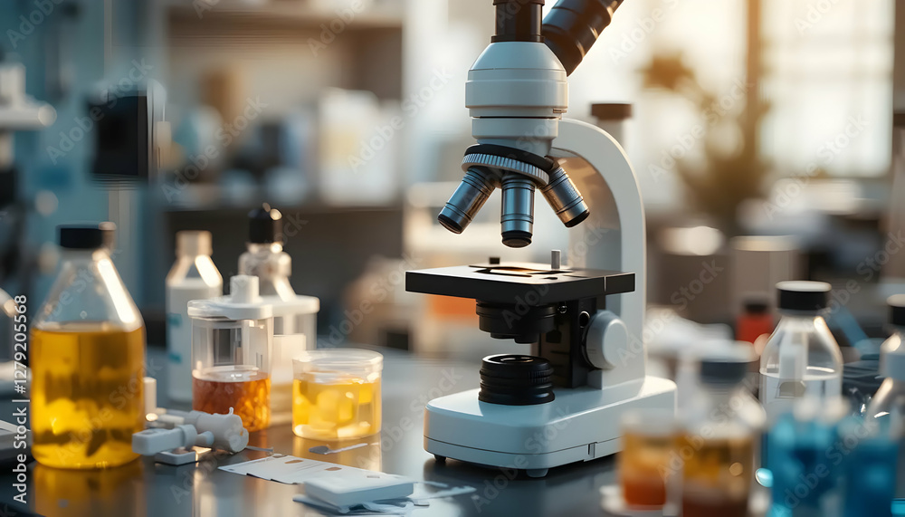 Laboratory Microscope Focused on Scientific Research Laboratory Microscope Focused on Scientific Research