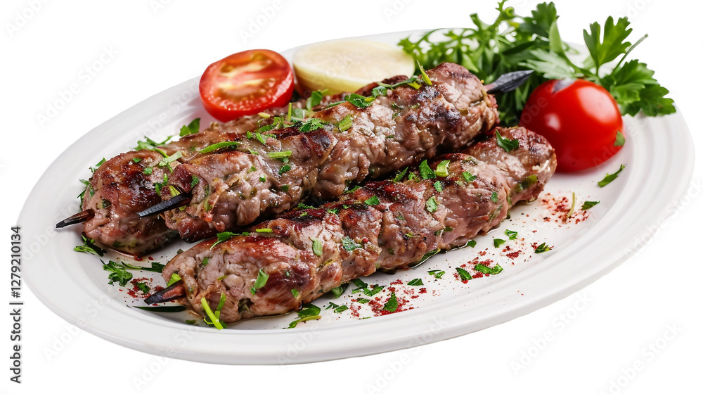 Delicious Beef Kabab on transparent background PNG. Delicious Beef Kabab on transparent background PNG.