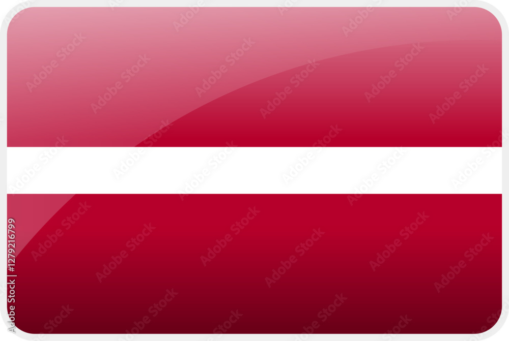 Obraz premium Flag Icon of Latvia Country,National Vector Flag Iconic Symbol and Colors of Latvia flag.