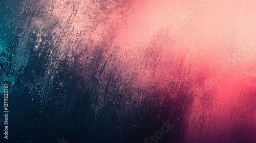 Abstract colored scratched background with textured paint marks displayed