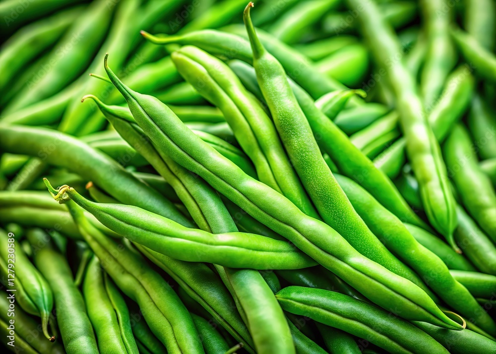 AI-enhanced green beans, focused on freshness. AI-enhanced green beans, focused on freshness.