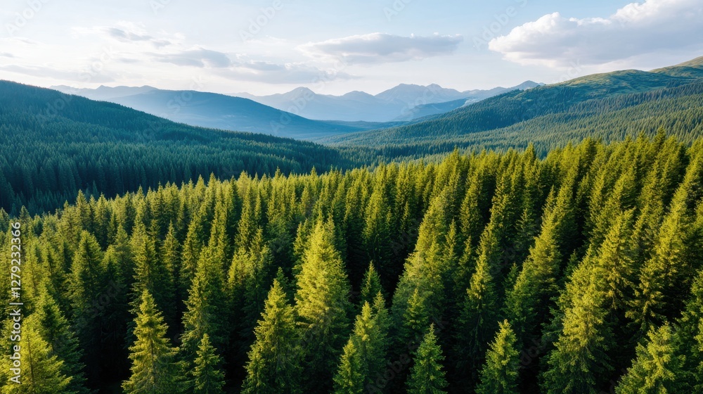 Exploring the lush green forest from above in a breathtaking drone view Exploring the lush green forest from above in a breathtaking drone view
