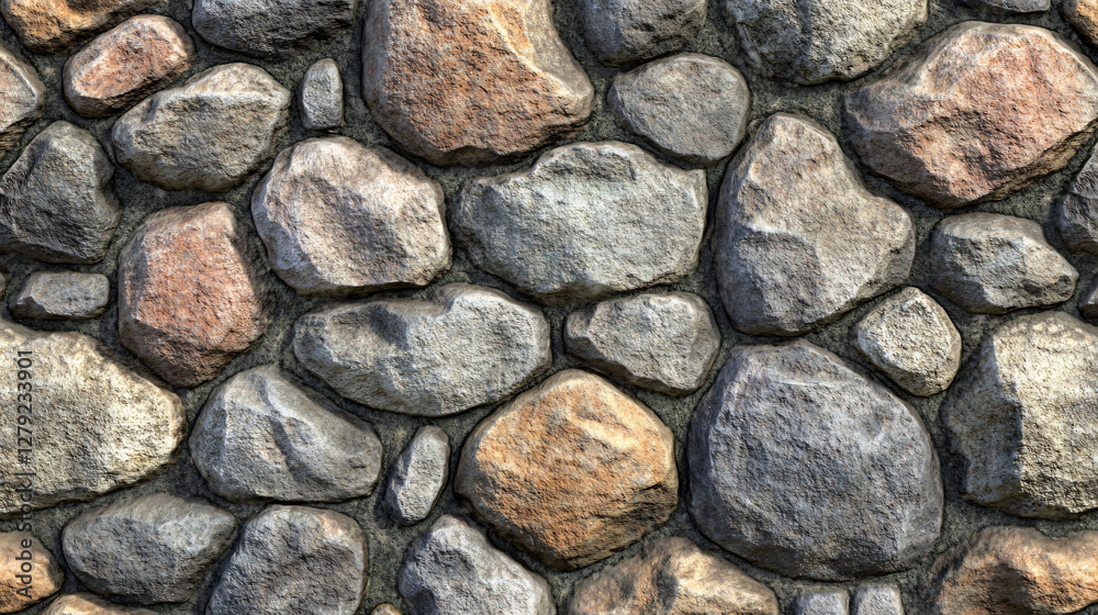 Fototapeta premium A close up view of a natural stone wall