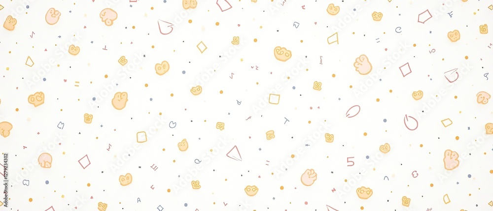 Colorful Stationery Pattern Seamless Design Colorful Stationery Pattern Seamless Design