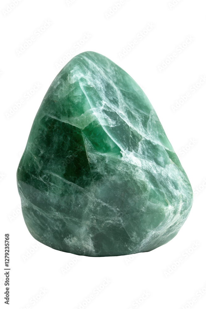 Isolated Green Aventurine Stone Isolated Green Aventurine Stone