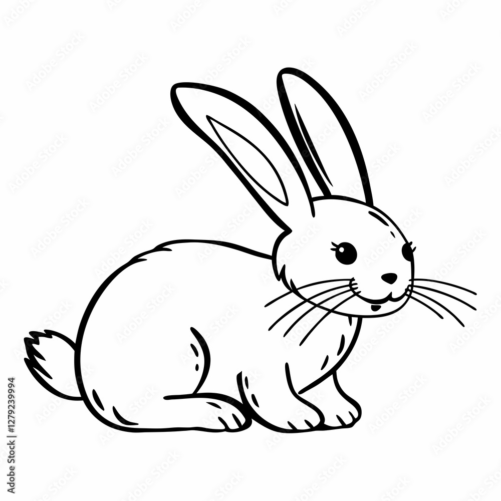 vector illustration of a rabbit vector illustration of a rabbit