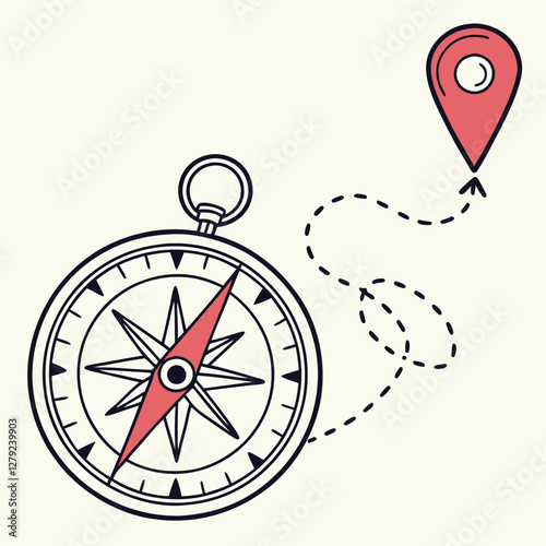 compass rose vector