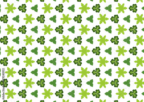 pattern with clover leaf 