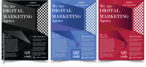 Corporate Business flyer, abstract business Leaflet Flyer vector design presentation layout a4 size