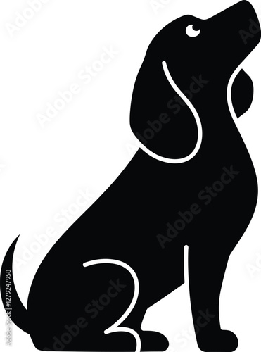 Beagle dog, Silhouette