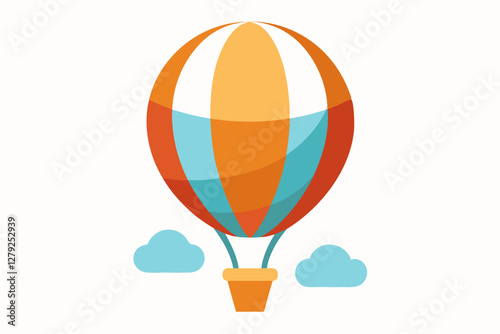 hot air balloon vector illustration