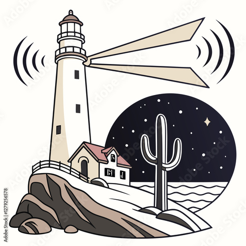lighthouse on the coast