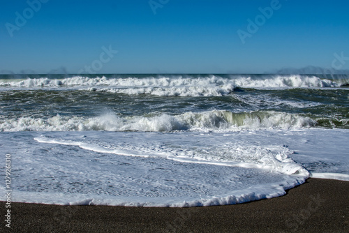 Obraz na płótnie Coast of the Pacific Ocean, California in the USA. w salonie