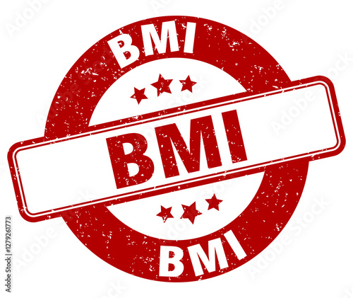 bmi stamp. bmi label. round grunge sign