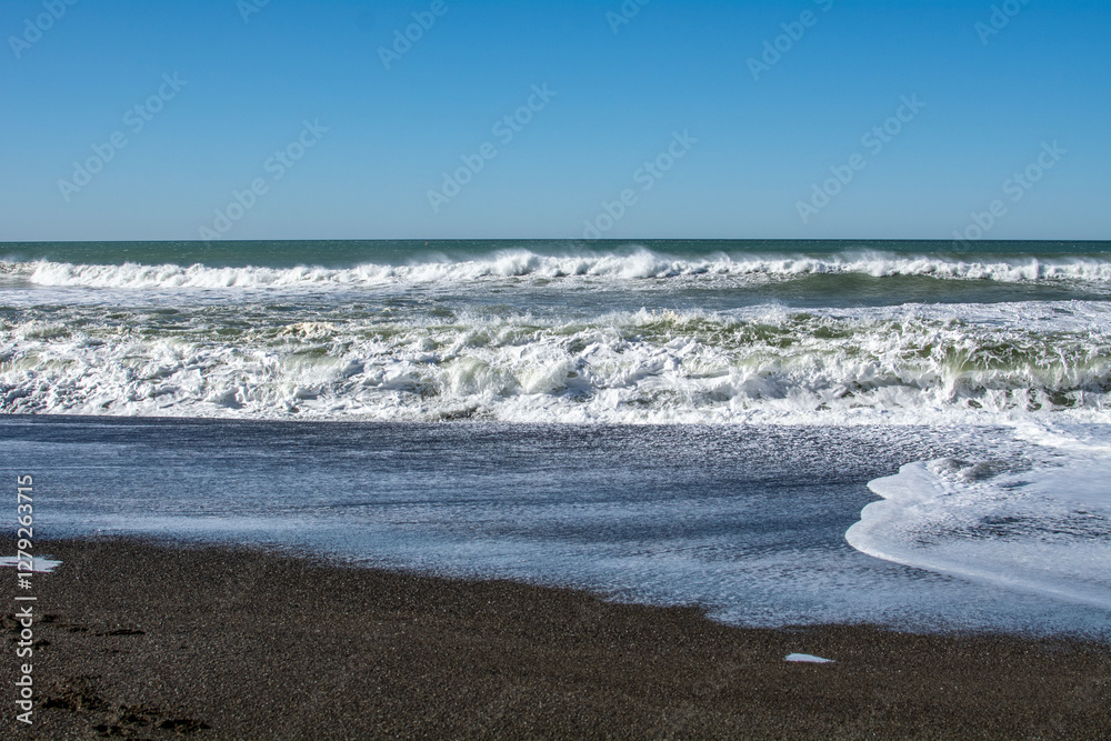 Coast of the Pacific Ocean, California in the USA.