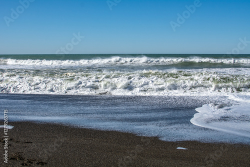 Obraz na płótnie Coast of the Pacific Ocean, California in the USA. w salonie