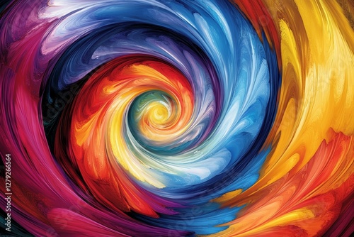 Wallpaper Mural Abstract swirling clouds in dynamic color. Torontodigital.ca