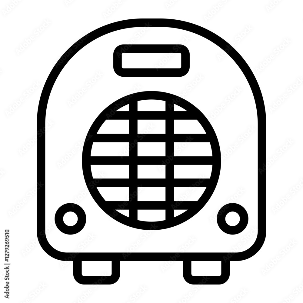 Heater Vector Line Icon Design Heater Vector Line Icon Design