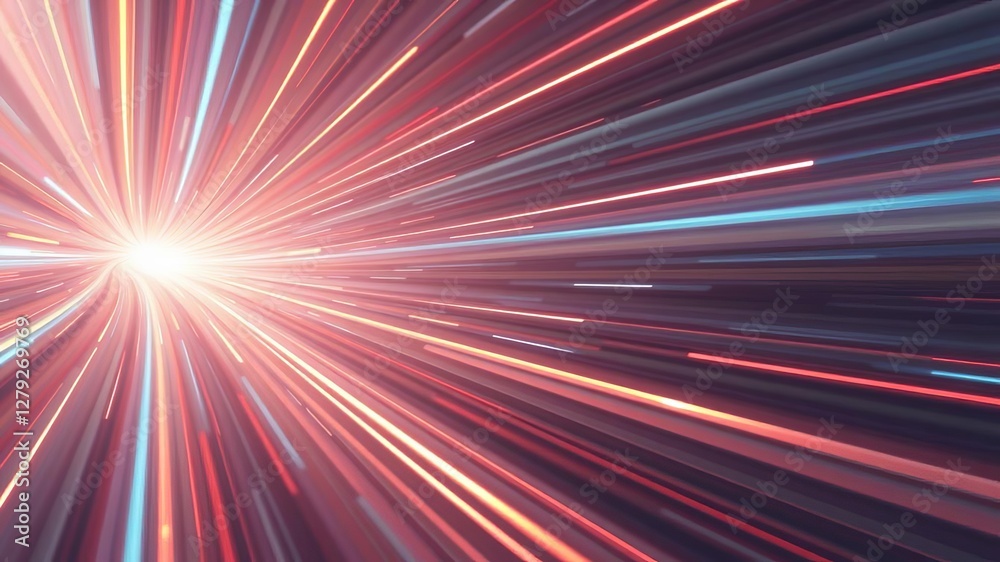 Abstract background with streaks of light rays moving at high speed in a futuristic digital panorama, stripe, abstract, light Abstract background with streaks of light rays moving at high speed in a futuristic digital panorama, stripe, abstract, light