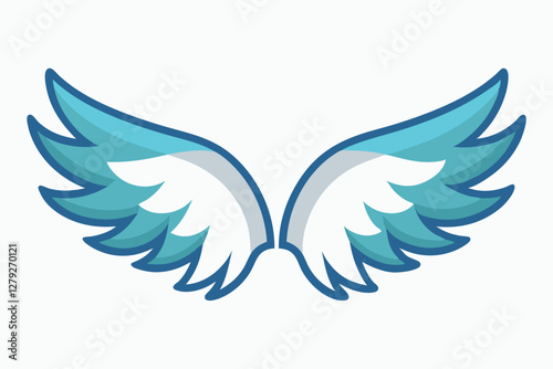  wings  vector illustration