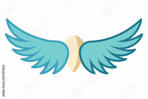  wings  vector illustration