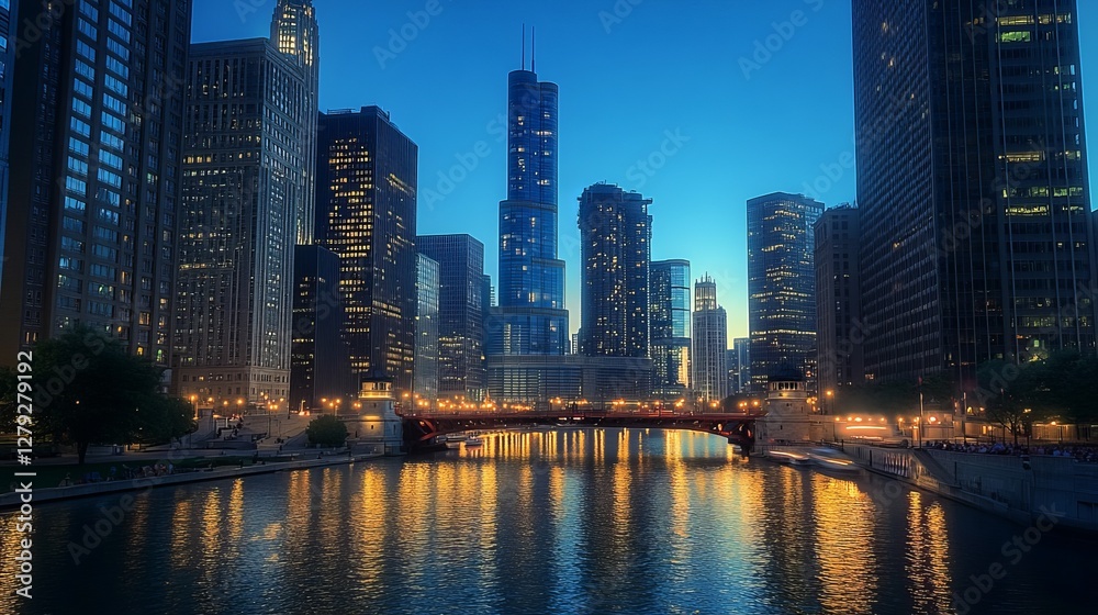 Fototapeta premium modern, skyline, city, architecture