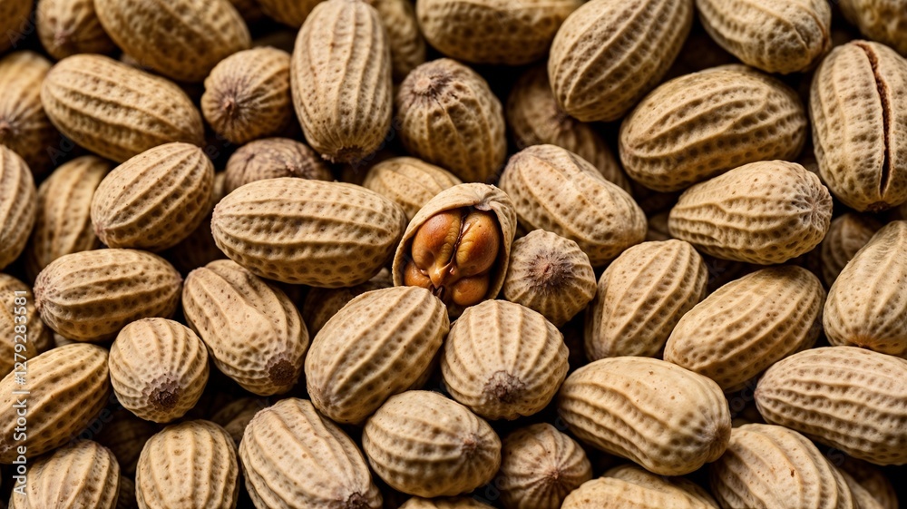 Fototapeta premium peanut classified as Arachis hypogaea grown for seeds in Indian village